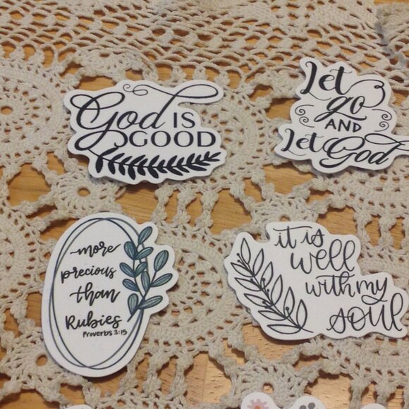 Bible Quotes and Christian Inspiration Stickers Bundle - Picture 3 of 7